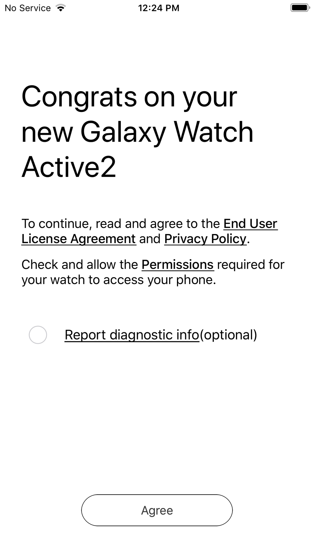 How can I connect my Samsung wearable to iOS (Apple) on Optimity